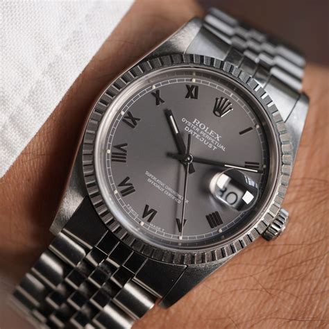 grey black rolex|rolex datejust grey dial.